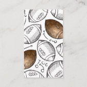 フットボールおむつラッフルカード エンクロージャーカード (裏面)