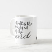 フットボールおもしろいはバンドのオープニングアクトだ コーヒーマグカップ (正面左)