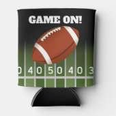 フットボールおよびフィールド・ヤード・ライン 缶クーラー (正面)