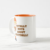 フットボールが大好き ツートーンマグカップ (正面左)