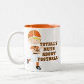 フットボールが大好き ツートーンマグカップ (左)