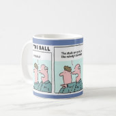 フットボールで行くスタッド コーヒーマグカップ (正面左)