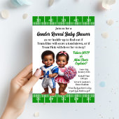 フットボールとチアリーダーでジェンダー・リビール 招待状