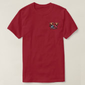 フットボールとハイランドカウ Tシャツ (デザイン正面)
