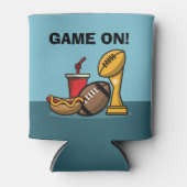 フットボールとフードの試合 缶クーラー (正面)