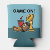 フットボールとフードの試合 缶クーラー (裏面)