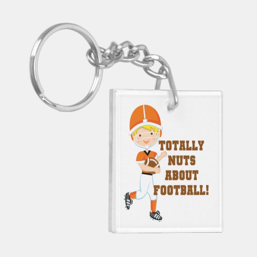 フットボールについて全くくだらない キーホルダー (正面左)