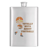 フットボールについて全くくだらない フラスク (正面)