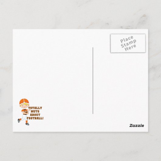 フットボールについて全くくだらない ポストカード (裏面)