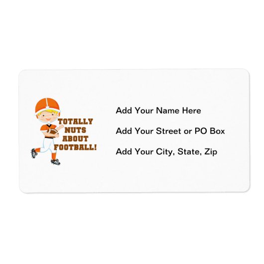 フットボールについて全くくだらない ラベル (正面)