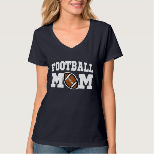フットボールのお母さんのかわいいジャージーのワイシャツ Tシャツ
