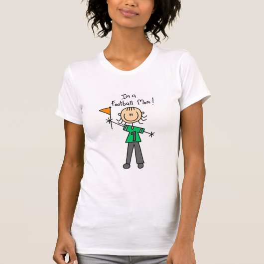 フットボールのお母さんのTシャツおよびギフト Tシャツ (正面)