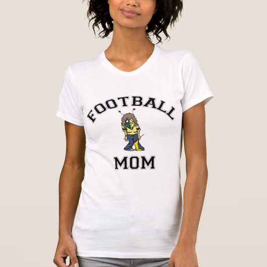 フットボールのお母さんのTシャツ Tシャツ (正面)