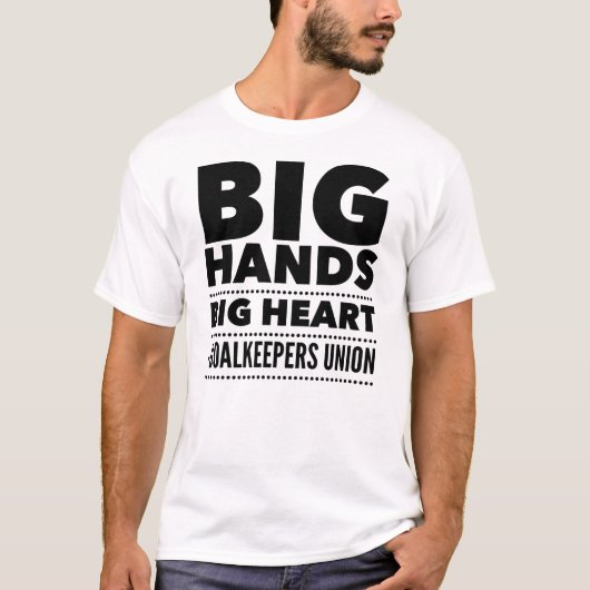フットボールのためのおもしろいなサッカーのゴールキーパーのギフト Tシャツ (正面)