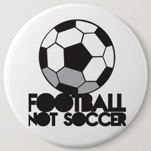 フットボールのないサッカー! 球のワイシャツ 缶バッジ