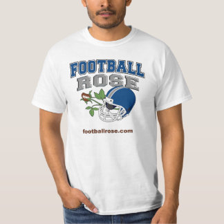 フットボールのばら色のロゴ Tシャツ