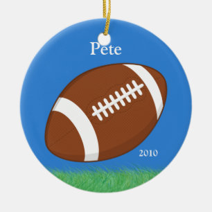 フットボールのクリスマスのオーナメント セラミックオーナメント