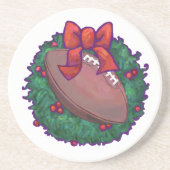フットボールのクリスマス コースター (正面)