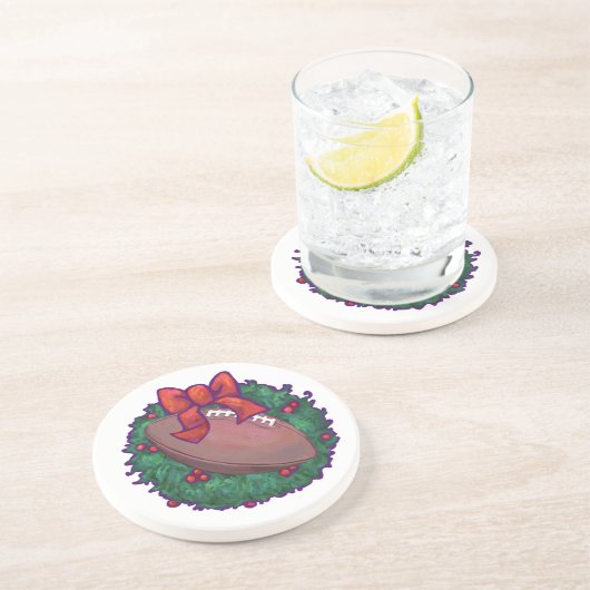 フットボールのクリスマス コースター (側面)