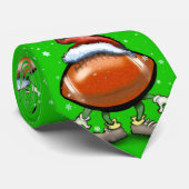 フットボールのクリスマス ネクタイ (ロール)