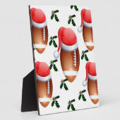 フットボールのクリスマス フォトプラーク (側面)