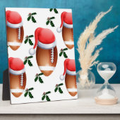 フットボールのクリスマス フォトプラーク (側面)