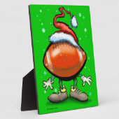 フットボールのクリスマス フォトプラーク (側面)