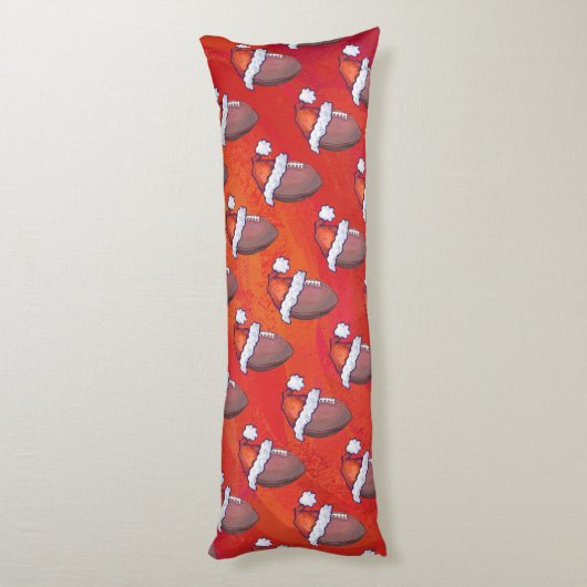 フットボールのクリスマス ボディピロー (裏面 (縦))