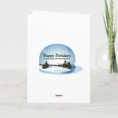 フットボールのコーチのためのクリスマスカード シーズンカード (裏面)