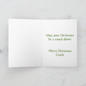 フットボールのコーチのためのクリスマスカード シーズンカード (内部)