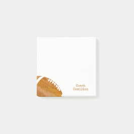 フットボールのコーチのパーソナライズな水彩画のトレンディー ポストイット