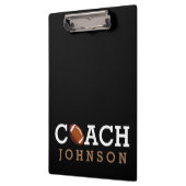 フットボールのコーチの名前をカスタムする クリップボード (左)