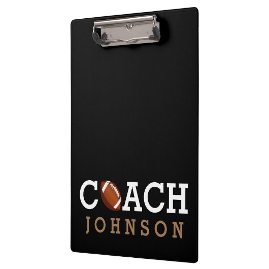 フットボールのコーチの名前をカスタムする クリップボード (左)