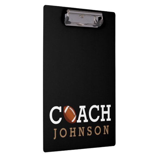 フットボールのコーチの名前をカスタムする クリップボード (右)