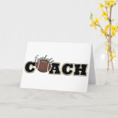 フットボールのコーチ カード (黄色い花)