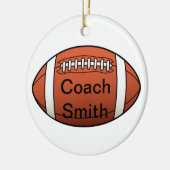 フットボールのコーチ セラミックオーナメント (左)