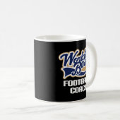 フットボールのコーチ(世界のベスト)のためのギフトのアイディア コーヒーマグカップ (正面右)