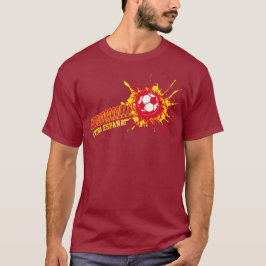 フットボールのゴールのスペインの¡ Viva España! カスタムなTシャツ Tシャツ