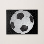 フットボールのサッカーのパズル ジグソーパズル (横)