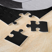 フットボールのサッカーのパズル ジグソーパズル (側面)