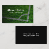 フットボールのサッカーコーチまたはプレーヤーの草カード 名刺 (正面/裏面)