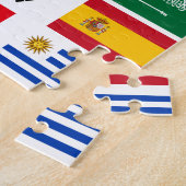 フットボールのサッカーチームは2018年に印を付けます ジグソーパズル (側面)