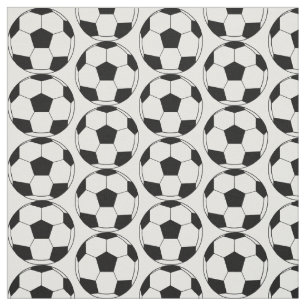 フットボールのサッカーボールパターン ファブリック