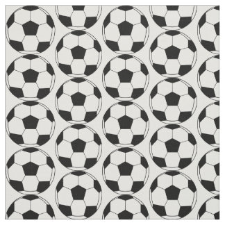 フットボールのサッカーボールパターン ファブリック