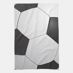 フットボールのサッカー キッチンタオル