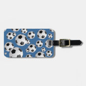 フットボールのサッカー ラゲッジタグ (正面横)