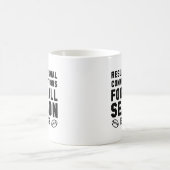 フットボールのシーズンが終わった コーヒーマグカップ (中央)