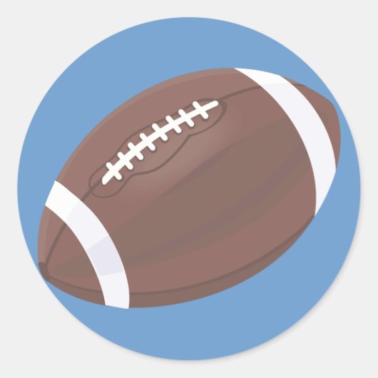 フットボールのシール ラウンドシール (正面)