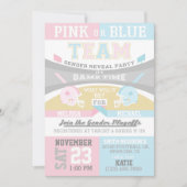 フットボールのスポーツの性は招待状を明らかにします 招待状 (正面)