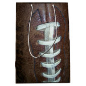 フットボールのスポーツ ミディアムペーパーバッグ (正面)